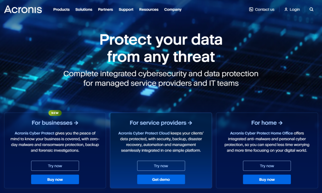 acronis cyber protect features